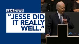 President Biden speaks at Jesse Jackson's funeral service in Chicago