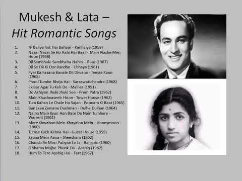 Mukesh and Lata   Romantic Songs
