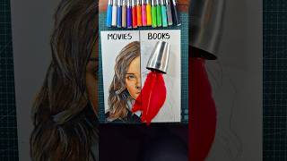 I spilled colour on my DRAWING 😳😳 **Turned into a masterpiece ✨** #shorts #drawing