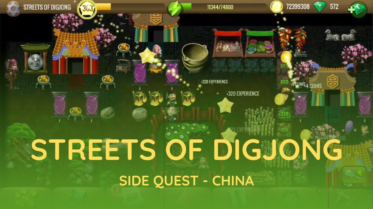Streets of Digjong - China Side Quest - Diggy's Adventure