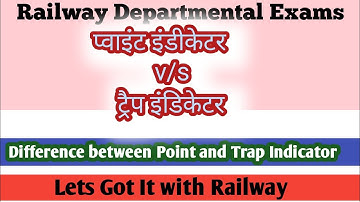 Difference between• Point Indicator and •Trap Indicator in Railway | प्वाइंट vs ट्रैप इंडिकेटर