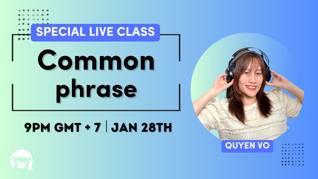 [Special Live Class] Common Vietnamese Phrases - YouTube