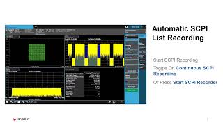 SCPI Recorder on Keysight X-Series Signal, EMC, and Noise Analyzers