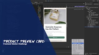 Product preview card component | Frontend Mentor Challenge | Adobe Dreamweaver