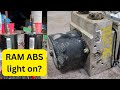 How to fix Ram 2500/3500 abs light, ram 3500 abs light on, how to replace abs motor on ram