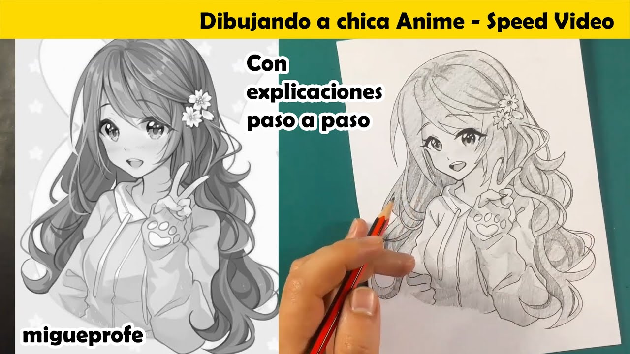 Cómo Dibujar Una Chica De Anime Sencilla Paso A Paso