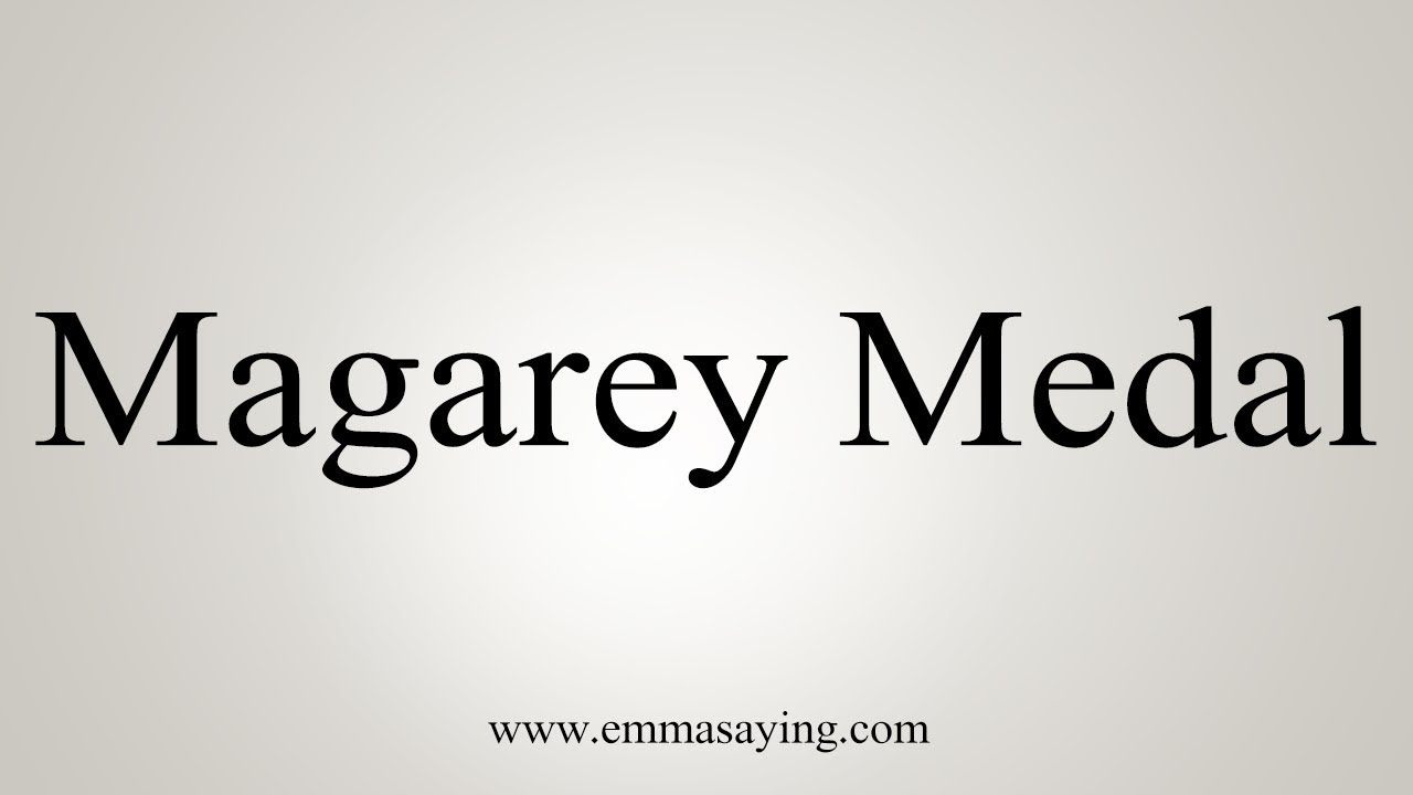how to say in english jamun How To Pronounce Magarey Medal