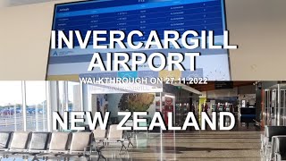 Invercargill Airport 4K Walkthrough On 27.11.2022 Invercargill South Island New Zealand Resimi