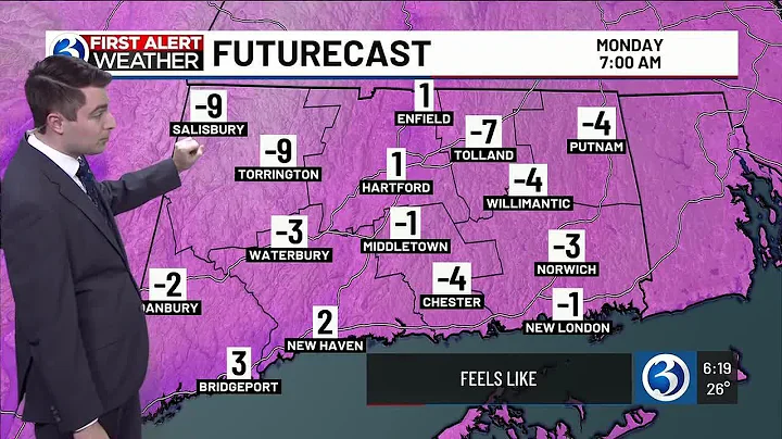 FORECAST: First Alert Weather Day Monday for bitter cold and wind