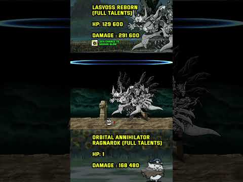 The Battle Cats Lasvoss Vs Mighty Rekon Korps Lv50 Thebattlecats Shotrs