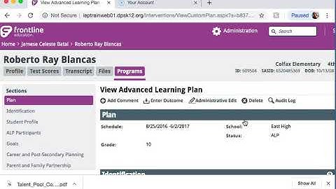 Progress Monitoring in Frontline