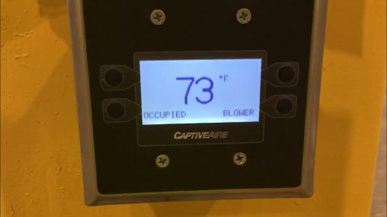How To Set Time and Date on CaptiveAire Thermostat YouTube