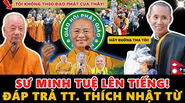 Sư Minh Tuệ đáp trả TT. Thích Nhật Từ: “Hãy buông tha, vì con không theo đạo Phật!”