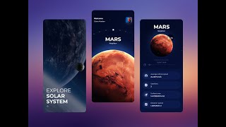 Animated Solar System Planets App | Flutter screenshot 1