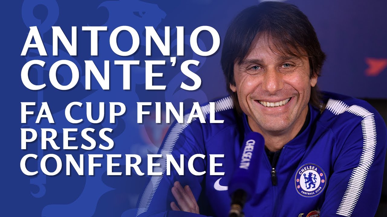 headlines hair Antonio Conte's press conference | FA Cup Final