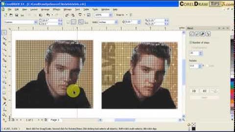 Creating a mosaic effect | Tutorial corel draw