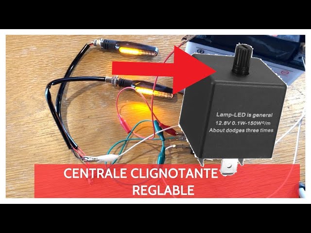 Relais Clignotant LED Moto Réglable Centrale Clignotante 12v Scooter Quad