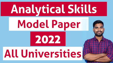 Analytical Skills Model Paper 2022 | All universities AKNU KU ANU SV