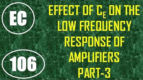 ElexCkts | Lecture-106 | Effect of Emitter Capacitance on Low Frequency Response Part-3
