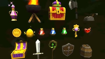 Fantasy Dungeon Cube, Tiny Item Pack in Unity Asset Store #3