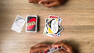 Playing with NEW Customised UNO Cards  📝  Shuffle Hands Card In Action screenshot 5