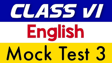 Class VI English Mock Test Part 3| English| Quick English In Bengali
