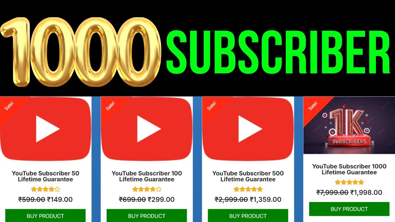 🤩1000 free youtube subscribers instantly |1k subscribers on youtube ...