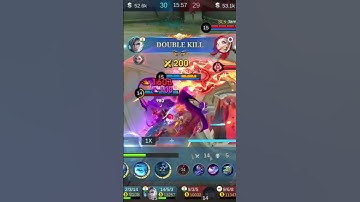 Aamon global player 😱 ONE Shot Delete Build subscribe please 🙏 #mobilelegends #gusionfreestyle