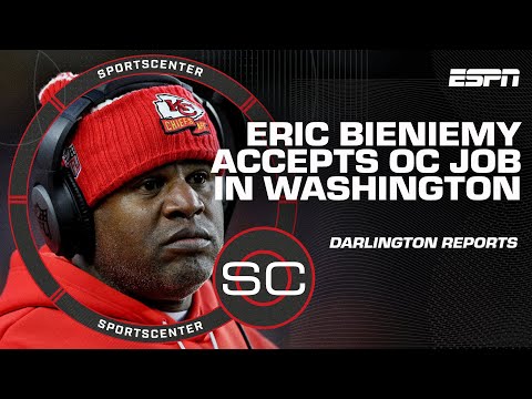 BREAKING: Eric Bieniemy accepts OC job with Washington Commanders | SportsCenter