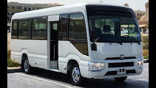 New 2022 Toyota Coaster Diesel Available For Export Sale In Dubai