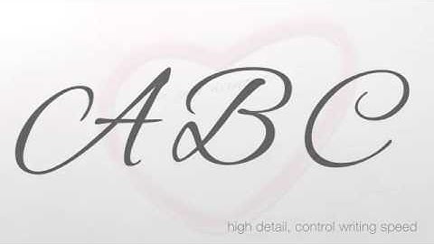 Elegance - Animated Handwriting