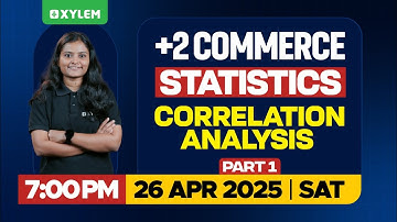 Plus Two Commerce - Statistics | Correlation Analysis - Part 1 | Xylem Plus Two Commerce
