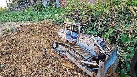 Amazing RC Bull​Dozer Shantui dh17 c3 Full Power 