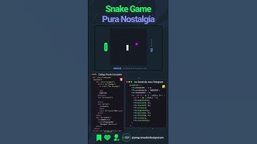 snake game com HTML, CSS e javascript #frontend #html #javascript #programacao #htmlcss #game #games