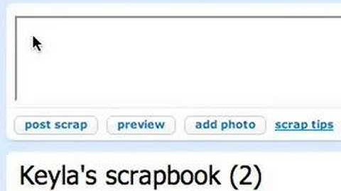 Orkut - sending scraps