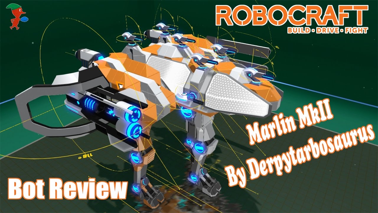 Robocraft Bot Review - Marlin MkII By derpytarbosaurus {Sprinter Mech ...