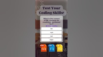 Test Your Coding Skills: HTML List Element Quiz