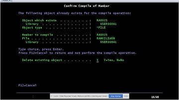 05-(2018-07-21)-COBOL400 using Online Screen in Write & Rewrite (COBOL 400 COBOL/400)