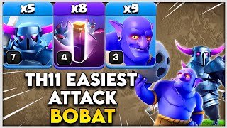 Easiest BoBat Attack Strategy at TH11 in Clash of Clans