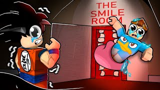 ENTRAMOS NA PORTA DO SORRISO ASSUSTADOR DO ROBLOX!! (The Smile Room)