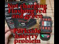 Parkside 20V battery problem, not charging, red and green light, Easy Fix