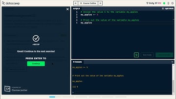 Intro to R with Data Camp - The Basics (Part 1)