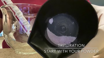 Sterile/Non-Sterile Compounding Assignment: Trituration Video