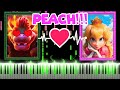 Bowser  peaches  the super mario bros movie piano tutorial