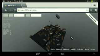Oimo.js demos on a GT-P3110