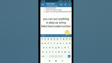 How to make your own QR code using python in 4 lines of code? #python #code #hacker