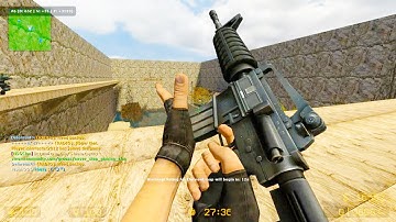 Counter Strike Source - Zombie Escape mod online gameplay on ze_dangerous_waters map