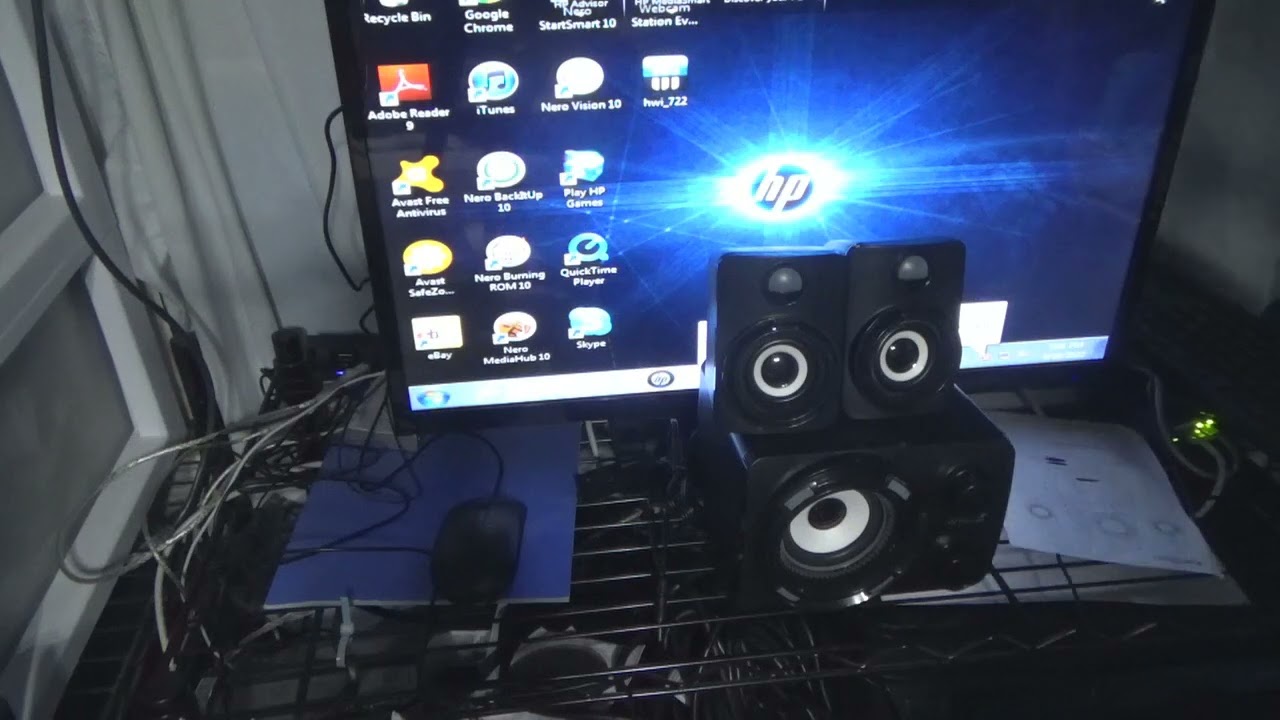 Five below Bugha led computer speaker system - YouTube