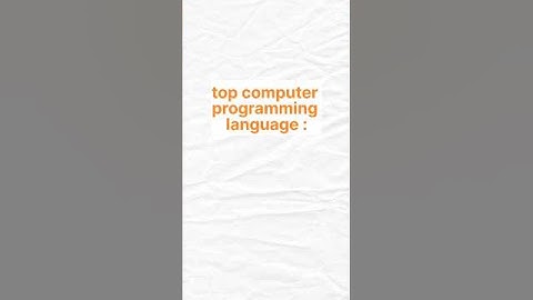 top computer programming language#html #javascript #python #c++#coder #developer#students