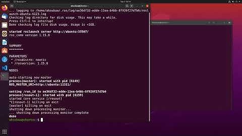 Staring the ROS Master Node